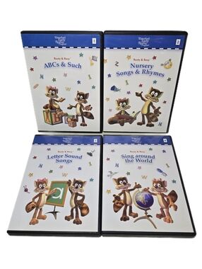 Rusty & Rosy DVD Collection Vol. 1-4 Waterford Early Reading Program EUC